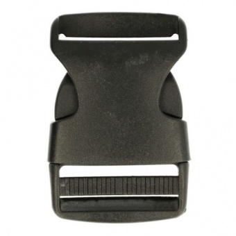 40mm / 4cm Steckverschluss / Klickverschluss / Steckschließe - schwarz - 1 1/2 inches 