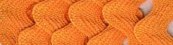 24 Farben Zackenlitze Medium Rick Rack 13mm  Orange Peel / Orangenschale