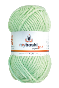 myboshi original No.1 Wolle - Trendsetter Häkelgarn! Minze 127 (Mint)