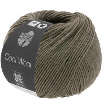 Cool Wool - VIELE FARBEN! Merinostrickgarn - LANA GROSSA Merino Extrafine Superwash 1422 Dunkelbraun Meliert
