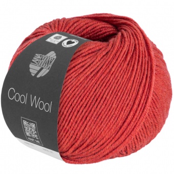 Cool Wool - VIELE FARBEN! Merinostrickgarn - LANA GROSSA Merino Extrafine Superwash 1428 Rot Meliert