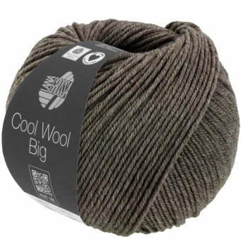 Cool Wool BIG  - VIELE FARBEN! Merinostrickgarn - LANA GROSSA Merino Extrafine Superwash  1622 Dunkelbraun Meliert