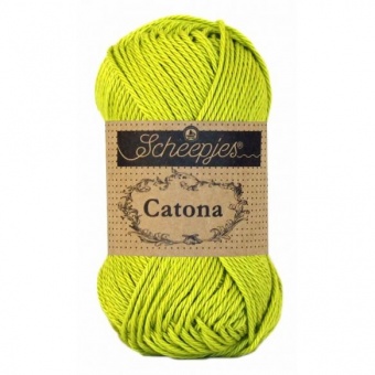 Catona Miniknäuel - 10g Baumwollhäkelgarn - Sheepjes Green Yellow 245