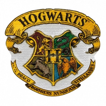Hogwarts Haus Wappen - Harry Potter Bügelapplikationen "Hogwarts House Crests" - Original Wizarding World J.K. Rowling's Collection Lizenz - Aufbügelbare Iron On Patches 