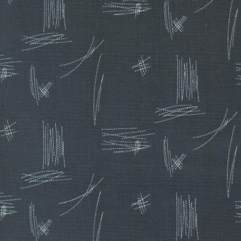 Grey Bluish Stitches - Zen Chic by Brigitte Heitland - Moda Fabrics Patchworkstoffe 