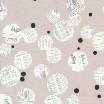 Grey Bluish Newsprint Spots - Zen Chic by Brigitte Heitland - Moda Fabrics Patchworkstoffe 