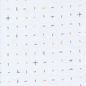 Off White Bluish Grid - Zen Chic by Brigitte Heitland - Moda Fabrics Patchworkstoffe 