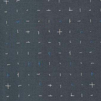 Grey Bluish Grid - Zen Chic by Brigitte Heitland - Moda Fabrics Patchworkstoffe 