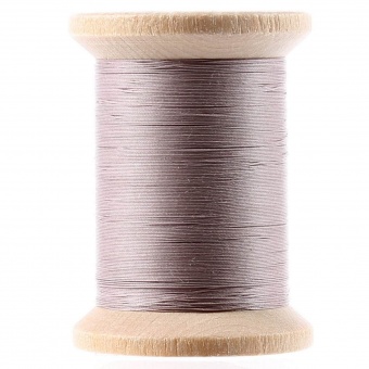 Yli Quilting Grey / Grau - Gewachstes Handquiltgarn auf der Holzspule - 500 yards / 455m - Cotton Hand Quilting Thread 3-Ply Extra Long Staple Egyptian Cotton 