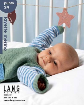 Strickmagazin Punto 24 - Layette Merino Babies and More - Lang Yarn Strickheft für Babies & Kleinkinder 
