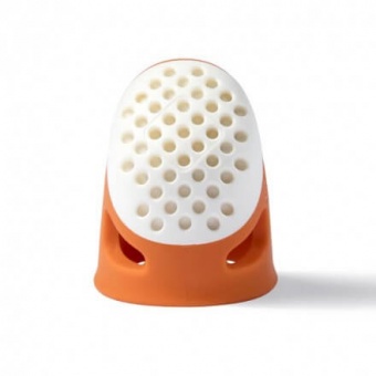 Ergonomischer Fingerhut - PRYM Soft Comfort Größe S - Orange
