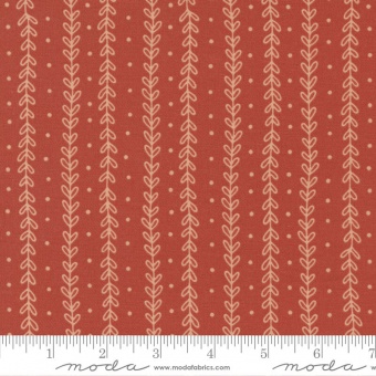 Meadowmere Poppy Leafy Ribbons - Gingiber by Stacie Bloomfield - Moda Fabrics Patchworkstoffe 