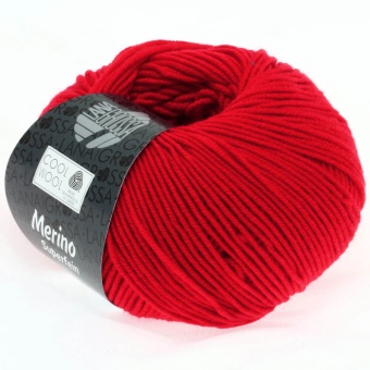 Cool Wool - VIELE FARBEN! Merinostrickgarn - LANA GROSSA Merino Extrafine Superwash 514 Dunkelrot