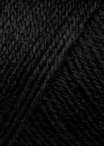 Jawoll Uni Sockenstrickgarn - 50g Knäuel - Sockenwolle von Lang Yarns # 0004 Schwarz