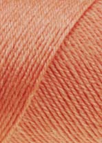 Jawoll Uni Sockenstrickgarn - 50g Knäuel - Sockenwolle von Lang Yarns # 0228 Lachs Orange