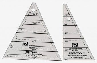 Tri-Recs Triangle Ruler by Darlene Zimmerman - EZ Speziallineal / Dreieckslineal 