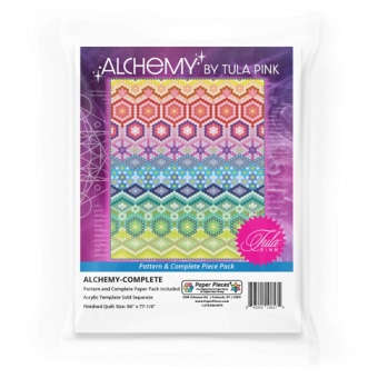 Tula Pink Alchemy Quilt EPP Paper Pieces plus Original Schnittmuster / Anleitung 