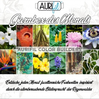 2022 Aurifil Color Builders - Rainforest Flora BOM &  Aurifil 50 wt. Garnsortimente 