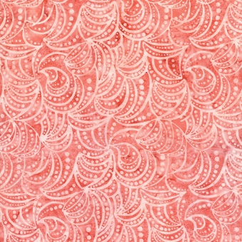 Batikstoff Coral Swirls & Dots Tonga Batik - Judy & Judel Niemeyer 