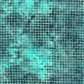 Türkiser Batikstoff mit Gittermuster - Deep Sea Netting Tonga Batik - Judy & Judel Niemeyer 