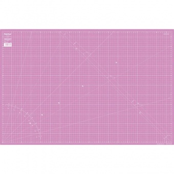 Große Schneidematte - Rosa-Pinke Baby Snap - 60 x 90 cm Metrische Rollschneidematte - zweiseitig 