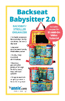 Backseat Babysitter 2.0 Stroller Organizer - Auto Rücksitzorganizer / Reise-Caddy Rückenlehnentasche - by Annie Schnittmuster 