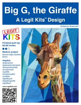 Giraffe FPP - Big G the Giraffe Quilt - Original lizensiertes Legit Kits Schnittmuster / Materialpackung / Stoffpaket - Sonderanfertigung Nur Stoffpaket