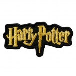 Harry Potter Logo Schriftzug Bügelapplikationen - Original Wizarding World J.K. Rowling's Collection Lizenz - Aufbügelbare Iron On Patches 