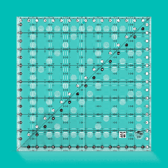 16 1/2" x16 1/2" Inch-Patchworklineal Quadrat - Creative Grids Non Slip Square Ruler - Quadratisches Rollschneidelineal 
