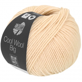 Cool Wool BIG  - VIELE FARBEN! Merinostrickgarn - LANA GROSSA Merino Extrafine Superwash  1016 Muschel
