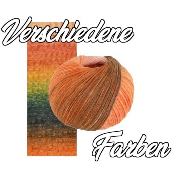 COTONELLA Farbverlaufsgarne - Viele Farben - LANA GROSSA Strickgarn aus Pima-Baumwolle 