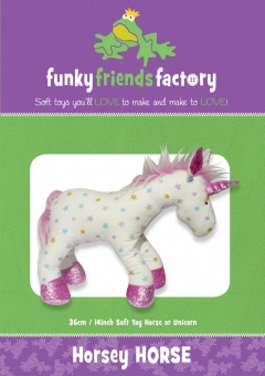 Horsey Horse / Unicorn - Funky Friends Factory Kuscheltiere / Softies Schnittmuster Schottisches Hochlandrind 
