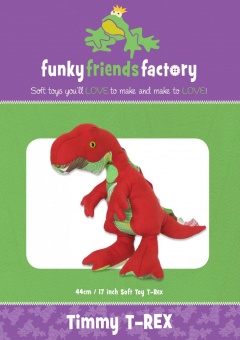 Timmy T-Rex  Dinosaurs - Funky Friends Factory Kuscheltiere / Softies Schnittmuster 