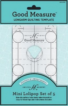 Every Mini-Lollipop 5er Quiltlineal-Set  - Good Measure Longarm Quilting Template  - Rulerwork Maschinenquiltlineal von Amanda Murphy 