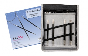 KnitPro Karbonz Starter Set - Auswechselbare Nadelspitzen  