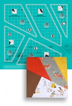 Crazier Eight Ruler - Patchworklineal von Karen Montgomery -  Creative Grids Crazy Patchwork Acrylschablonen 