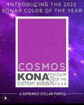 Cosmos Purple / Kosmisches Lila - KONA Color of the Year 2022 - Kona Cotton Solids Unistoffe - LIMITED EDITION 