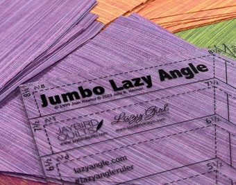 Jumbo Lazy Angle Speziallineal - Joan Hawley & Julie Herman - Lazy Girl Designs &  Jaybird Quilts 