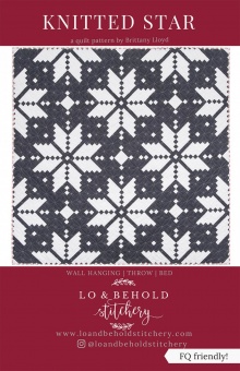 Knitted Star Patchworkdecke Quilt Pattern - Vorlage & Schnittmuster von Lo & Behold Stitchery  / Brittany Lloyd 