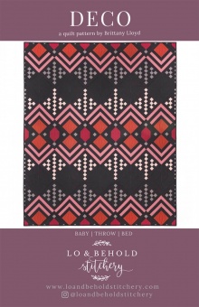 Deco Patchworkdecke Quilt Pattern - Vorlage & Schnittmuster von Lo & Behold Stitchery  / Brittany Lloyd 