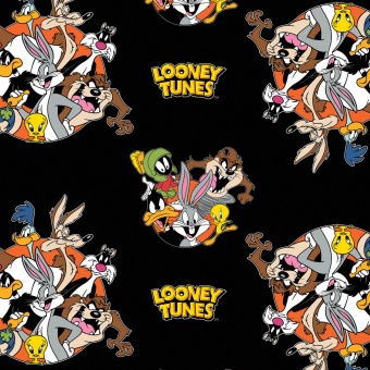Looney Tunes Comicstoff - Motivstoff mit Bugs Bunny, Daffy Duck, Tweety, Sylvester, Taz  uvm. - Original Warner Brothers Lizenstoff 