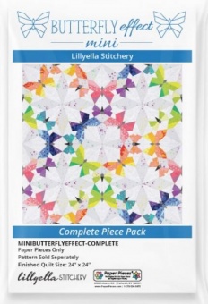 Mini Butterfly Effect by Nicole Young of Lillyella Stitchery - EPP Paper Pieces Pack 