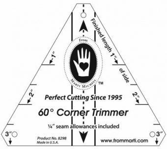 60° Eselsohren Lineal - Marti Michell Corner Trimmer Dog Ear Ruler 