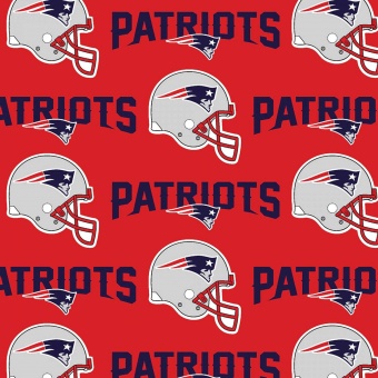 New England Patriots Motivstoff - Original NFL Lizenzstoff - American Football Meterware 