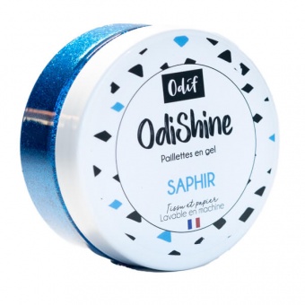 OdiShine Glitter-Gel - Verschiedene Farben - ODIF Glitzerbeschichtung Saphir / Blau