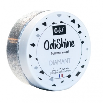 OdiShine Glitter-Gel - Verschiedene Farben - ODIF Glitzerbeschichtung Diamant / Silber