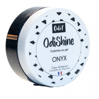 OdiShine Glitter-Gel - Verschiedene Farben - ODIF Glitzerbeschichtung Onyx / Schwarz