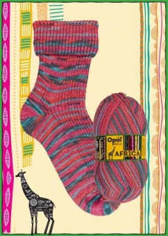 Africa Limited Edition Sockenwolle - Opal Sockenstrickgarne Aufregend 11166