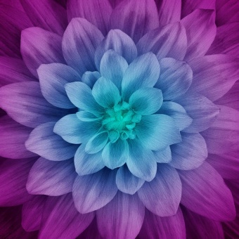 DIGITALDRUCK! Blumenpanel - Aurora Large Flower - Dream Big Digital Collection 