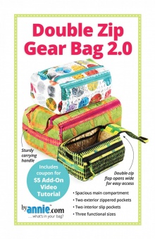 Double Zip Gear Bag  2.0 - Caddy Organizer mit großer Öffnung - by Annie Schnittmuster 